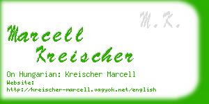marcell kreischer business card